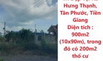 CHÍNH CHỦ BÁN GẤP Đất Vị Trí Đẹp Tại Xã Hưng Thạnh, Tân Phước, Tiền Giang