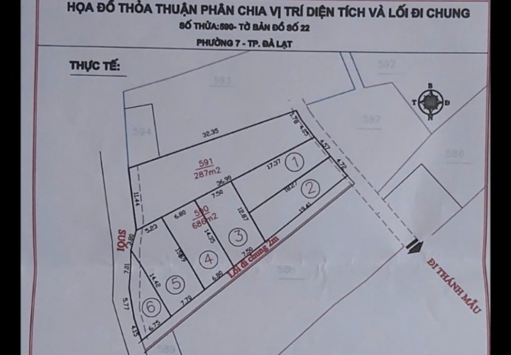 SỞ HỮU NGAY LÔ ĐẤT 2 MẶT TIỀN – GIÁ TỐT – CHÍNH CHỦ CẦN BÁN Đất Thánh Mẫu, Đà Lạt