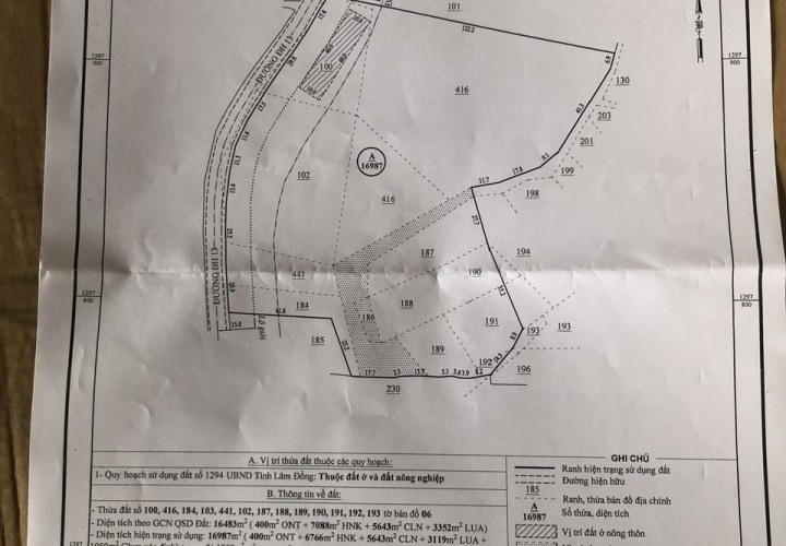 CHÍNH CHỦ CẦN BÁN LÔ ĐẤT  Đường Suối Thông C, Tu Tra, Đơn Dương, Lâm Đồng - GIÁ CỰC RẺ