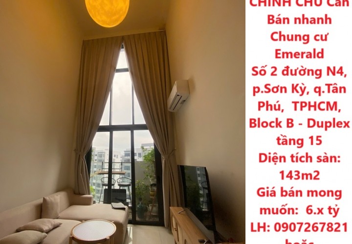 CHÍNH CHỦ Cần Bán nhanh căn chung cư view đẹp tại quận Tân Phú, TPHCM