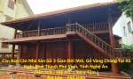 Cần Bán Căn Nhà Sàn Gỗ 3 Gian Đời Mới, Gỗ Vàng Chăng Tại Nghi Phú, TP Vinh.