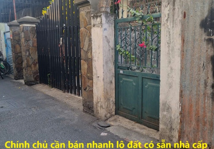 Chính chủ cần bán nhanh lô đất có sẵn nhà cấp 4 vị trí đẹp – giá tốt tại quận Gò Vấp, TPHCM