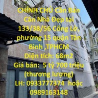 CHÍNH CHỦ Cần Bán Căn Nhà Đẹp tại quận Tân Bình, TPHCM   Lh*933777374