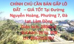CHÍNH CHỦ CẦN BÁN GẤP LÔ ĐẤT   – GIÁ TỐT Tại Đường Nguyễn Hoàng, Phường 7, Đà Lạt, Lâm Đồng