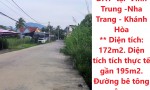 ĐẤT ĐẸP – GIÁ TỐT -  CHÍNH CHỦ CẦN BÁN NHANH LÔ ĐẤT  tại  Vĩnh Trung -Nha Trang - Khánh Hòa