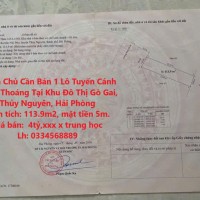 Chính Chủ Cần Bán 1 Lô Tuyến Cánh Đồng Thoáng Tại Khu Đô Thị Gò Gai, Thủy Nguyên, Hải Phòng