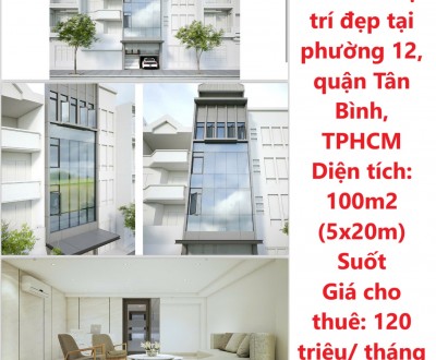 Cần Cho thuê nhanh căn nhà vị trí đẹp tại phường 12, quận Tân Bình, TPHCM
