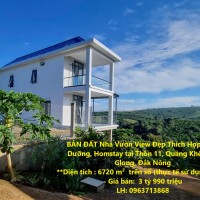 BÁN ĐẤT Nhà Vườn View Đẹp Thích Hợp Nghỉ Dưỡng, Homstay tại Thôn 11, Quảng Khê, Đăk Glong, Đắk Nông