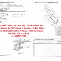 HOT !!! NHÀ Chính Chủ - Giá Tốt - Cần Bán Nhà Tại Phường 5, Gò Vấp, Hồ Chí Minh