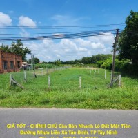 GIÁ TỐT - CHÍNH CHỦ Cần Bán Nhanh Lô Đất Mặt Tiền Đường Nhựa Liên Xã Tân Bình, TP Tây Ninh