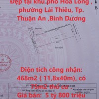 Đất Đẹp - Giá Tốt - Chính Chủ Cần Bán Nhanh Lô Đất Đẹp tại TP Thuận An, tỉnh Bình Dương