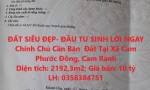 ĐẤT SIÊU ĐẸP- ĐẦU TƯ SINH LỜI NGAY Chính Chủ Cần Bán  Đất Tại Xã Cam Phước Đông, Cam Ranh