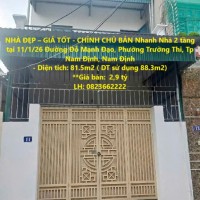 NHÀ ĐẸP – GIÁ TỐT - CHÍNH CHỦ BÁN Nhanh Nhà 2 tầng tại Đường nhánh KĐT Bãi Viên