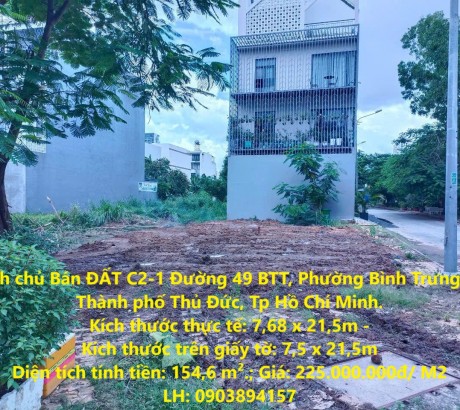 ĐẤT NỀN LÔ GÓC 2 MẶT TIỀN ĐƯỜNG LỚN - KDC THẾ KỶ 21 ( Quận 2 Cũ ) TP Thủ Đức.