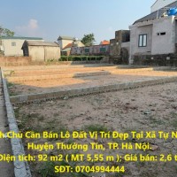 Chính Chủ Cần Bán Lô Đất Vị Trí Đẹp Tại Xã Tự Nhiên, Huyện Thường Tín, TP. Hà Nội.