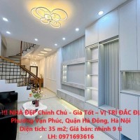 HOT !!! NHÀ ĐẸP Chính Chủ - Giá Tốt – VỊ TRÍ ĐẮC ĐỊA Tại Phường Vạn Phúc, Quận Hà Đông, Hà Nội