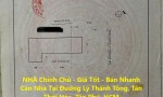 NHÀ Chính Chủ - Giá Tốt - Bán Nhanh Căn Nhà Tại Đường Lý Thánh Tông, Tân Thới Hòa, Tân Phú, HCM