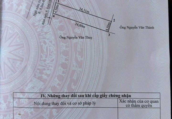 CHÍNH CHỦ CẦN BÁN LÔ ĐẤT  Vị Trí Đắc Địa Tại  xã Trường Thọ, huyện An Lão, TP Hải Phòng- Hải Phòng