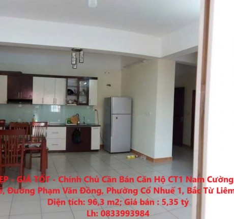 CĂN HỘ ĐẸP - GIÁ TỐT - Chính Chủ Cần Bán Căn Hộ CT1 Nam Cường Khu Đô Thị Mới Cổ Nhuế, Bắc Từ Liêm