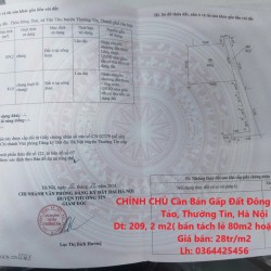 CHÍNH CHỦ Cần Bán Gấp Đất Đông Thai, Vân Tảo, Thường Tín, Hà Nội