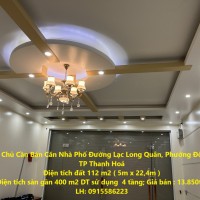 Chính Chủ Cần Bán Căn Nhà Phố Đường Lạc Long Quân, Đông Vệ, TP Thanh Hoá.