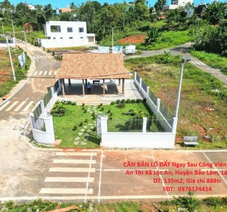 CẦN BÁN LÔ ĐẤT Ngay Sau Công Viên, chợ Lộc An TẠI Xã Lộc An, Huyện Bảo Lâm, Lâm Đồng