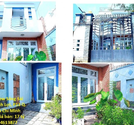 Nhà Chính Chủ - View Sông Sài Gòn, Khu Dân Cư Bình Lợi, P13 Q. Bình Thạnh, TP Hồ Chí Minh