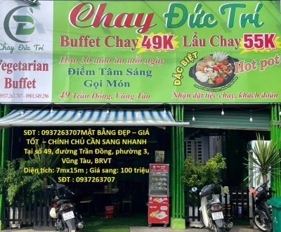 MẶT BẰNG ĐẸP – GIÁ TỐT  – CHÍNH CHỦ CẦN SANG NHANH Tại số 49, đường Trần Đồng, phường 3, Vũng Tàu, BRVT