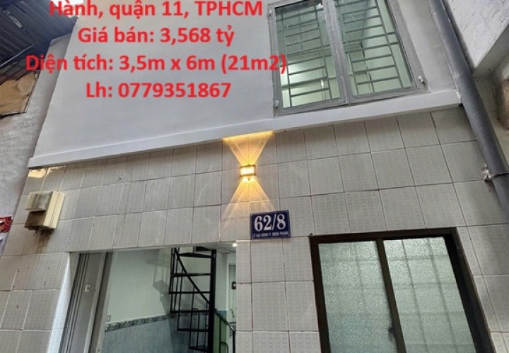 NHÀ ĐẸP- GIÁ TỐT BÁN NHANH NHÀ Hẻm Lê Đại Hành, quận 11, TPHCM