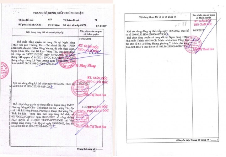 ĐẤT ĐẸP- GIÁ TỐT-  ĐƯỜNG RỘNG THÔNG thị xã Bà Rịa - CẦN BÁN NHANH LÔ ĐẤT tại Xã Châu Pha, Phú Mỹ.