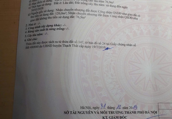 Đất Đẹp Giá Đầu Tư Trục Chính Thôn Đồi Sen Xã Bình Yên, Thạch Thất, Hà Nội