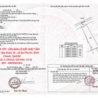 ĐẤT ĐẸP – GIÁ TỐT- CẦN BÁN LÔ ĐẤT MẶT TIỀN  Đường Nhựa Tập Đoàn 16 , xã Đa Phước, Bình Chánh, TpHCM
