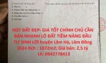 HOT ĐẤT ĐẸP- GIÁ TỐT CHÍNH CHỦ CẦN BÁN NHANH LÔ ĐẤT TIỀM NĂNG ĐẦU TƯ SINH LỜI huyện Lâm Hà, Lâm Đồng