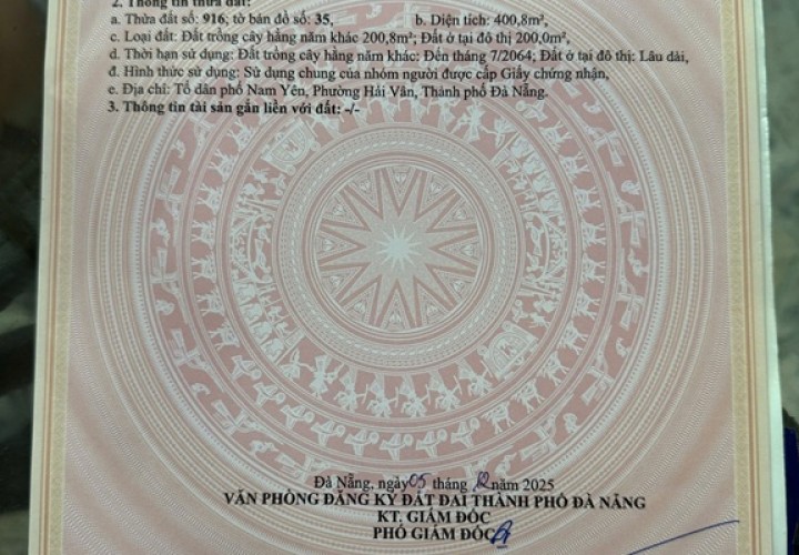 ĐẤT  ĐẸP- GIÁ TỐT- CẦN BÁN NHANH ĐẤT tại Xã Hoà Bắc, Hoà Vang, Đà Nẵng