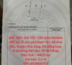 ĐẤT  ĐẸP- GIÁ TỐT- CẦN BÁN NHANH ĐẤT tại Xã Hoà Bắc, Hoà Vang, Đà Nẵng