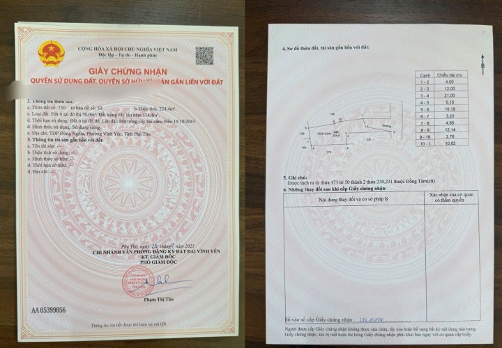 SIÊU ĐẸP MỚI - GIÁ ƯU ĐÃI- Bán Lô Đất Tại TDP Đông Nghĩa, phường Đồng Tâm, Vĩnh Yên, Vĩnh Phúc