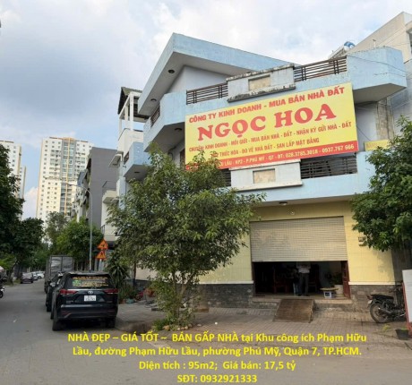 NHÀ ĐẸP – GIÁ TỐT – BÁN GẤP NHÀ tại Phường Phú Mỹ, Quận 7, TP HCM