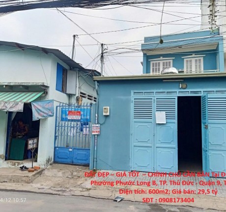 ĐẤT ĐẸP – GIÁ TỐT – CHÍNH CHỦ CẦN BÁN Tại Đường 79, Phường Phước Long B, TP. Thủ Đức - Quận 9, TP.HCM