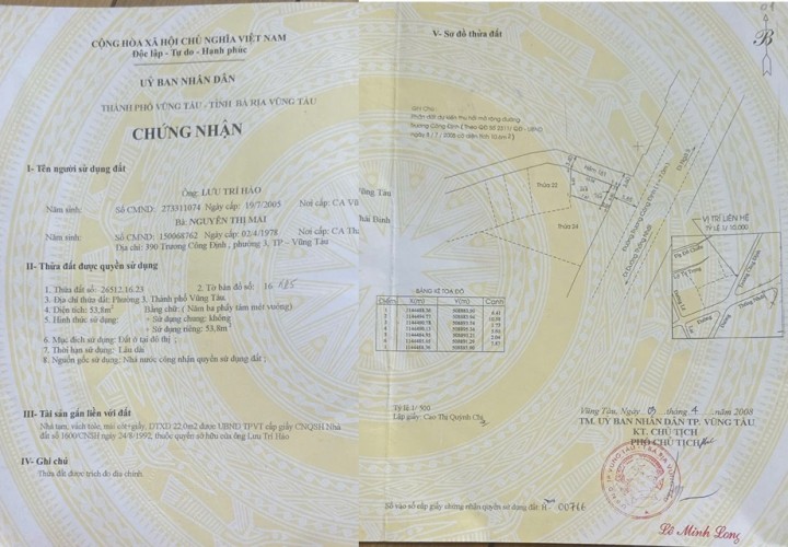 NHÀ ĐẸP - GIÁ TỐT CHÍNH CHỦ BÁN NHÀ 2 MẶT TIỀN 1 TRỆT 4 LẦU  161 TRƯƠNG CÔNG ĐỊNH P 3  TP VŨNG TÀU