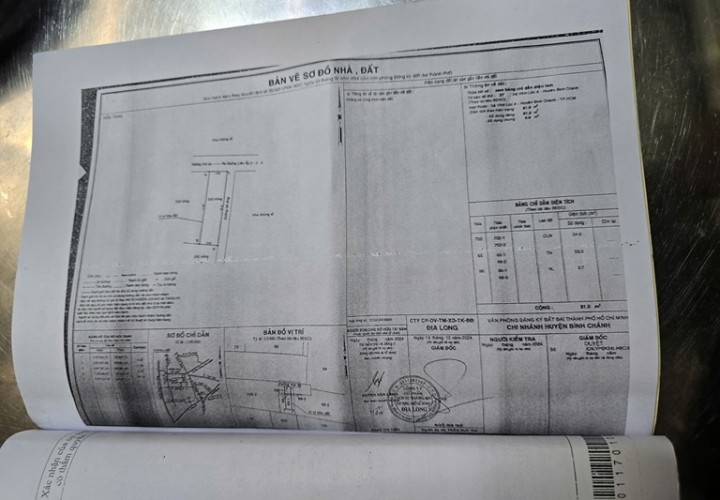 ĐẤT ĐẸP -  GIÁ TỐT  - CẦN BÁN GẤP LÔ ĐẤT VỊ TRÍ ĐẸP TẠI Xã Vĩnh Lộc A, Bình Chánh, HCM