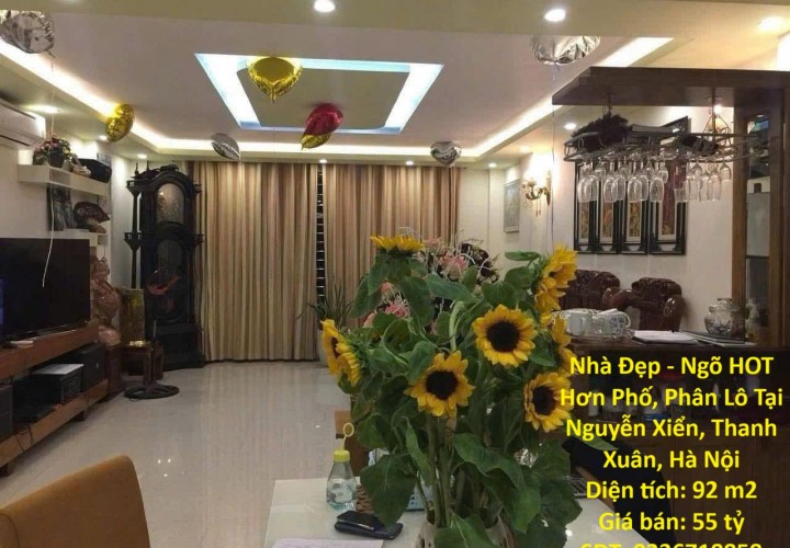 Nhà Đẹp - Ngõ HOT Hơn Phố, Phân Lô Tại Nguyễn Xiển, Thanh Xuân, Hà Nội