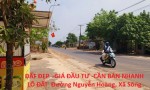 ĐẤT ĐẸP –GIÁ ĐẦU TƯ -CẦN BÁN NHANH LÔ ĐẤT  Đường Nguyễn Hoàng, Xã Sông Trầu, Trảng Bom, Đồng Nai