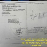 NHÀ ĐẸP - GIÁ TỐT - Chính Chủ BÁN 2 CĂN NHÀ (LIỀN KỀ) MẶT TIỀN DT830 – SỔ RIÊNG TỪNG CĂN