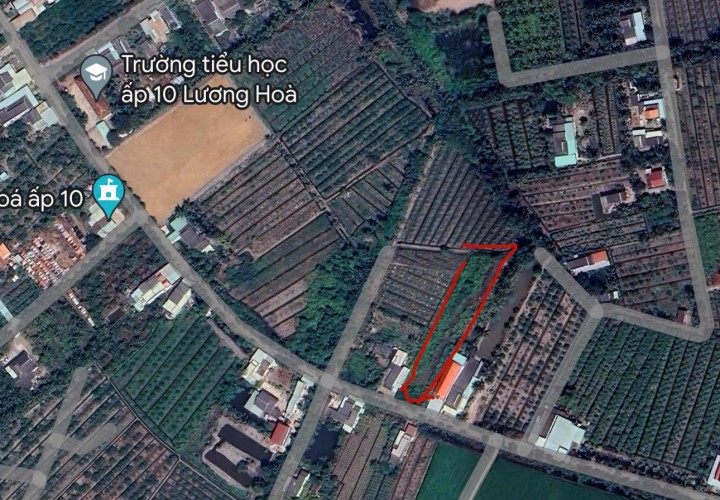 ĐẤT ĐẸP –GIÁ ĐẦU TƯ  - CẦN BÁN LÔ ĐẤT  TẠI Ấp 10, Xã Lương Hòa, Huyện Bến Lức, Long An