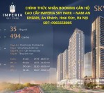 CHÍNH THỨC NHẬN BOOKING CĂN HỘ CAO CẤP IMPERIA SKY PARK – NAM AN KHÁNH, An Khánh, Hoài Đức, Hà Nội