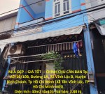 NHÀ ĐẸP – GIÁ TỐT  – CHÍNH CHỦ CẦN BÁN Tại A9/16/10B, Đường 1A, Xã Vĩnh Lộc B, Huyện Bình Chánh