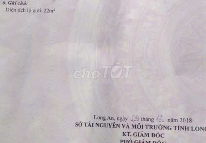 ĐẤT ĐẸP – GIÁ TỐT  – CHÍNH CHỦ CẦN BÁN tại Đức Hòa Thượng, Đức Hòa, Long An