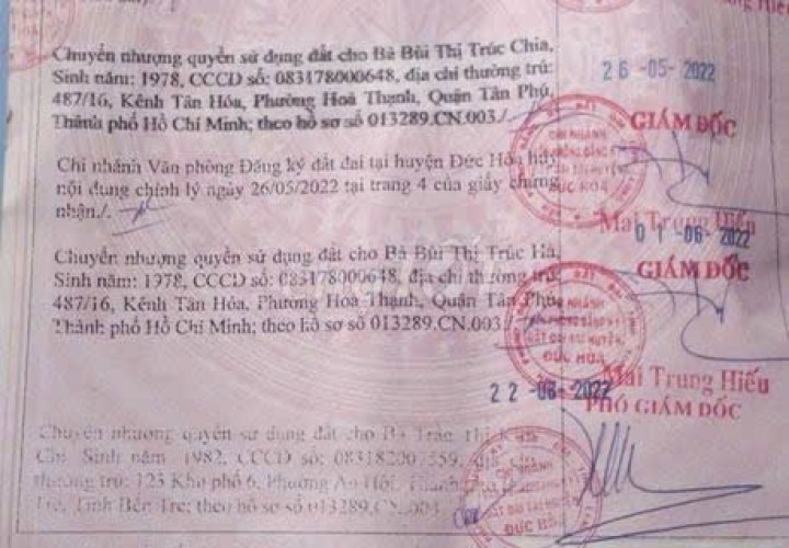 ĐẤT ĐẸP – GIÁ TỐT  – CHÍNH CHỦ CẦN BÁN tại Đức Hòa Thượng, Đức Hòa, Long An