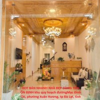 HOT BÁN NHANH NHÀ ĐẸP DÒNG TIỀN ỔN ĐỊNH khu quy hoạch đường Mạc Đỉnh Chi, p. Xuân Hương, tp Đà Lạt