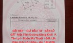 ĐẤT ĐẸP – GIÁ ĐẦU TƯ  -BÁN LÔ ĐẤT  Mặt Tiền Đường Đồng Khởi  P. Tân Lợi - Buôn Ma Thuột - Đăk Lăk
